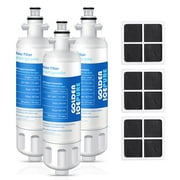 GOLDEN ICEPURE LT700P Replacement for Kenmore 469690, LG ADQ36006101 RWF1200A Water Filter Air Filter LT120F, 469918 Refrigerator LFX31945ST, LFX31925ST, LFX30766S, LFXC24726, LFXS24623 Combo, 3Pack